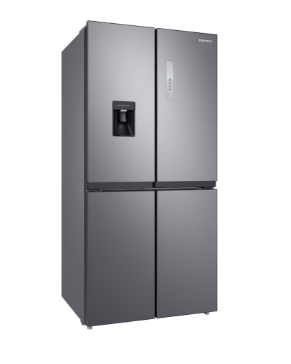 Samsung RF48A401EM9/EO No Frost side by side hűtőszekrény francia ajtós kialakítással, 329/159L, Digitális Inverter Kompresszor, 83.3x74x179.3 cm, matt ezüst szín 