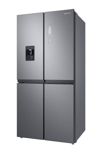 Samsung RF48A401EM9/EO No Frost side by side hűtőszekrény francia ajtós kialakítással, 329/159L, Digitális Inverter Kompresszor, 83.3x74x179.3 cm, matt ezüst szín 