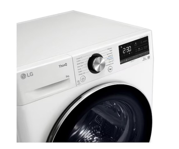 LG RH90V9AV2N hőszivattyús szárítógép, 9 kg, Wifi, inverter motor, 60x66x85 cm