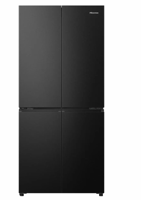 Hisense RQ5P470SAFE Total No Frost side by side hűtőszekrény francia ajtós kialakítással, Wifi, 304/179L, inverter kompresszor, 79.4x69.8x178.5 cm, fekete szín