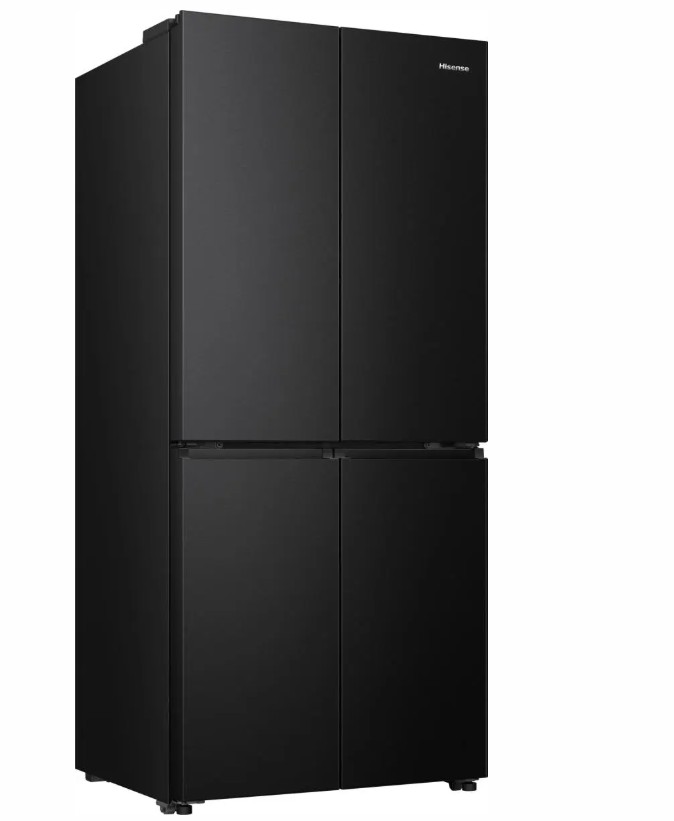 Hisense RQ5P470SAFE Total No Frost side by side hűtőszekrény francia ajtós kialakítással, Wifi, 304/179L, inverter kompresszor, 79.4x69.8x178.5 cm, fekete szín