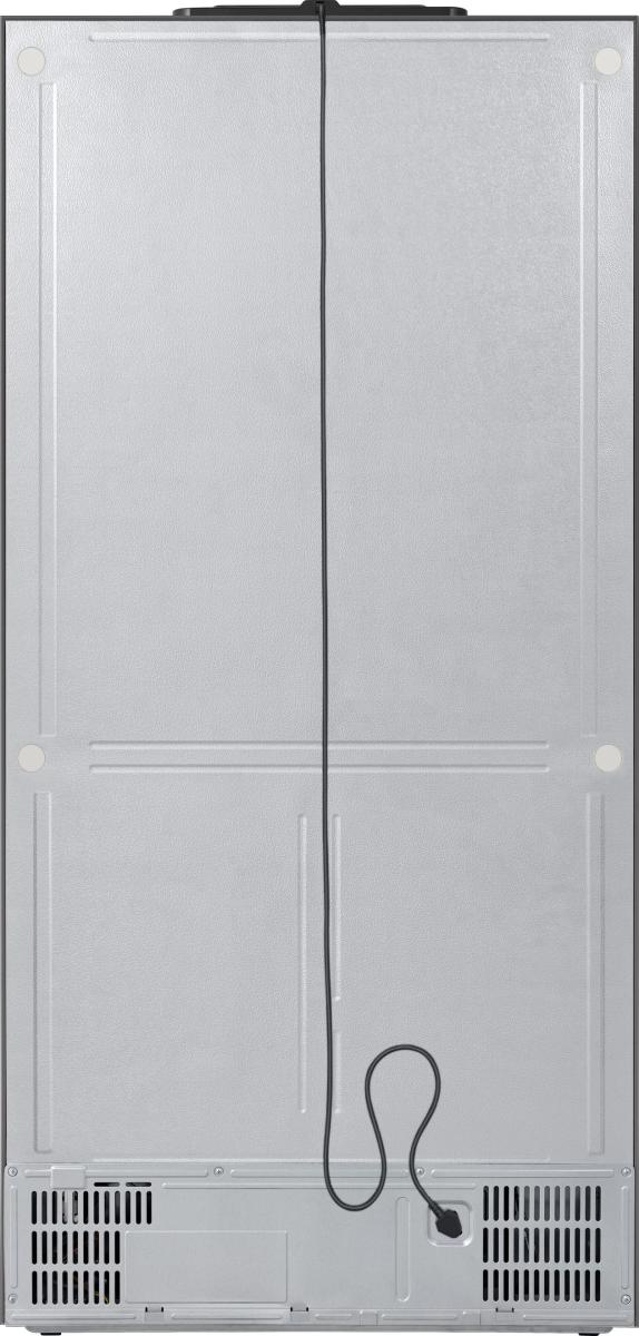 Hisense RQ768N4GBE Total No Frost side by side hűtőszekrény francia ajtós kialakítással, inverteres kompresszor, 381/210L, 91.1x60x190 cm, fekete szín 