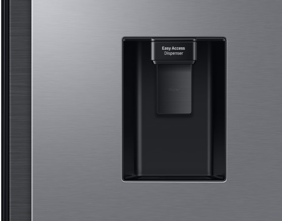 Samsung RS57DG410EM9EO No Frost side by side hűtőszekrény, 370/208L, Digitalis Inverter Kompresszor, Wifi, 91.2x65.4x178 cm, matt ezüst szín