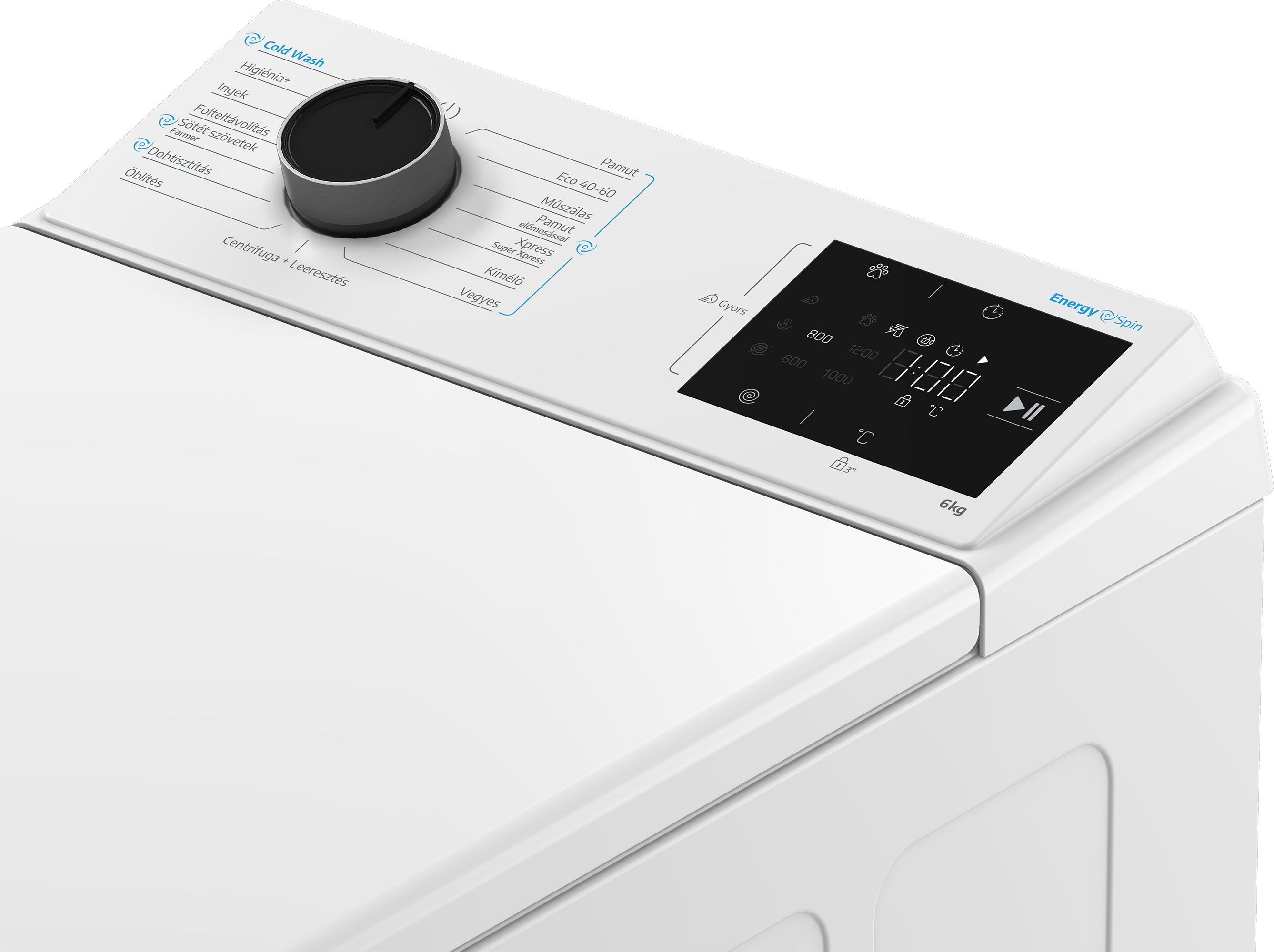 Beko TB621EESEE felültöltős mosógép, 6 kg, 40x60x90 cm