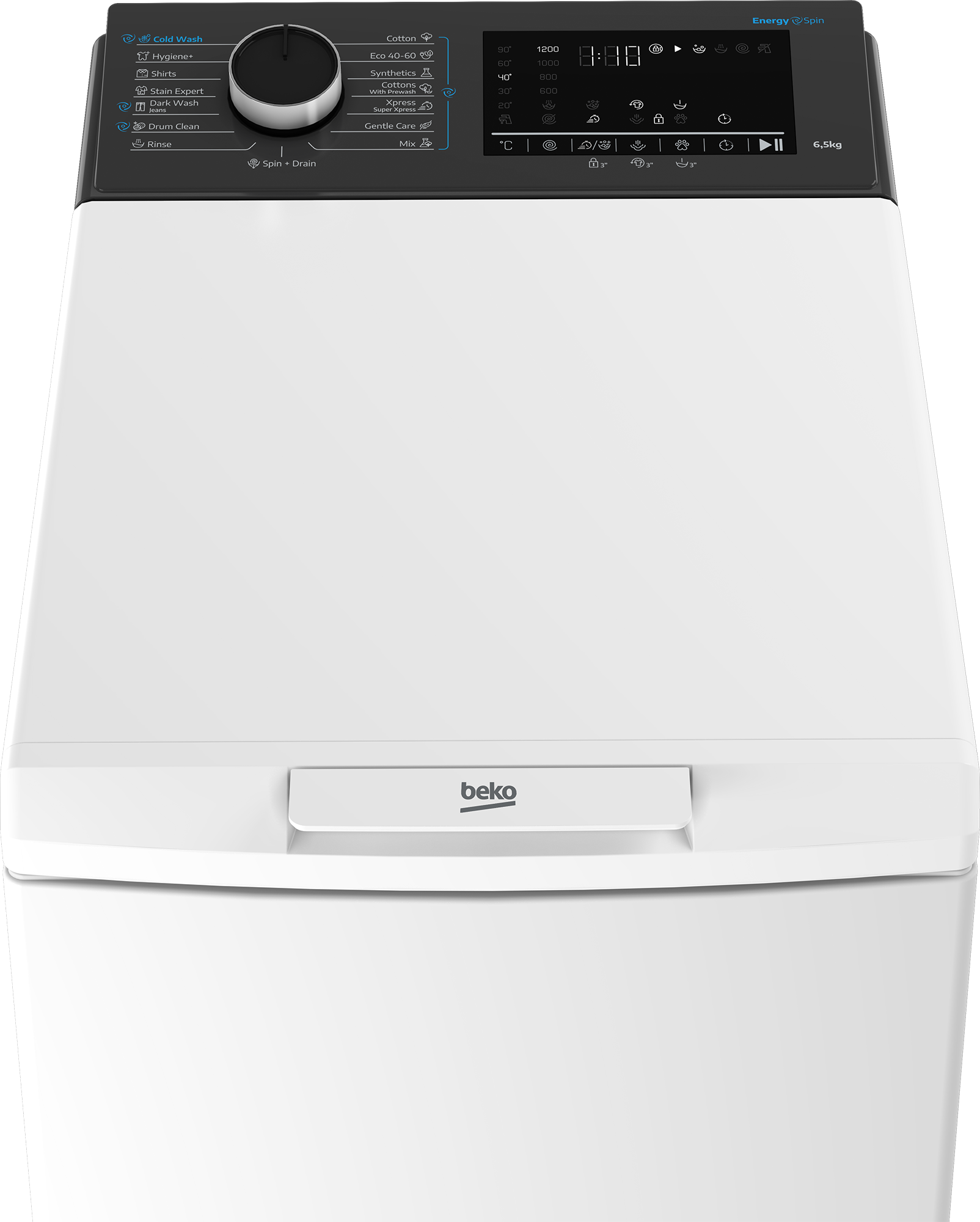 Beko TB6521DAESEE felültöltős mosógép, 6.5 kg, 40x60x90 cm