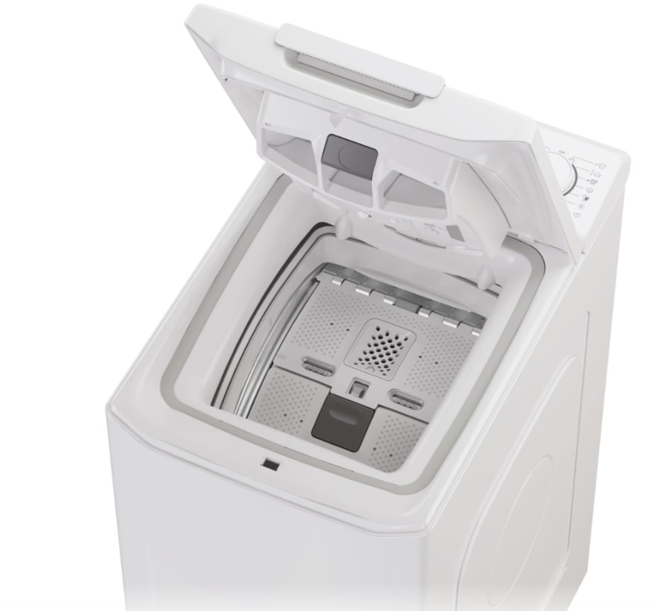 Candy TCA273D2-S felültöltős mosógép, 7 kg, Wifi, 40.5x60x86 cm