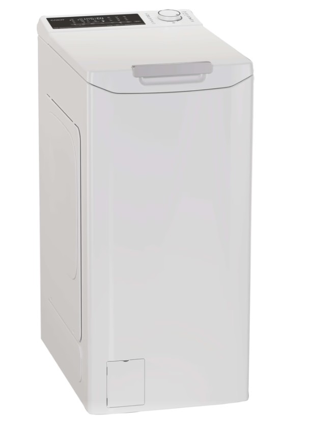 Candy TCAS 276TM6-S  felültöltős mosógép, 7 kg, Wifi, gőz, inverter motor, 40.5x60x86 cm