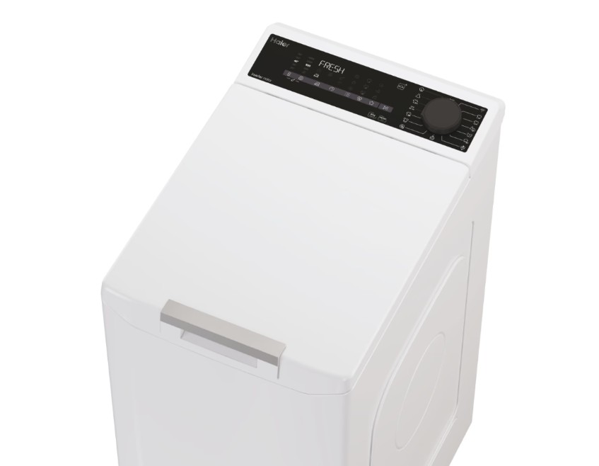 Haier THASN466TM4-S felültöltős mosógép, 6 kg, inverter motor, 1400 fordulat , Wifi, gőz, 40.5x60x86 cm