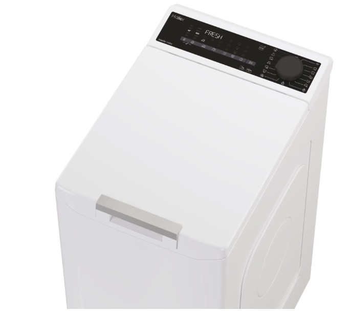 Haier THASN476TM4-S felültöltős mosógép, 7 kg, inverter motor, gőz, Wifi, 40.5x60x86 cm
