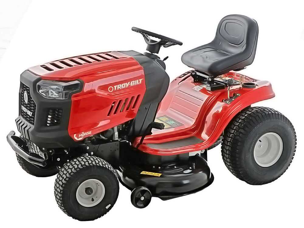 Troy-Bilt, MTD Horse 107T-S AutoDrive oldalkidobós mulcsozós 2 hengeres fűnyíró traktor 107 cm, 11,4 kW