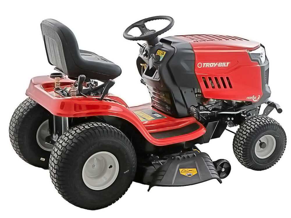 Troy-Bilt, MTD Horse 107T-S AutoDrive oldalkidobós mulcsozós 2 hengeres fűnyíró traktor 107 cm, 11,4 kW