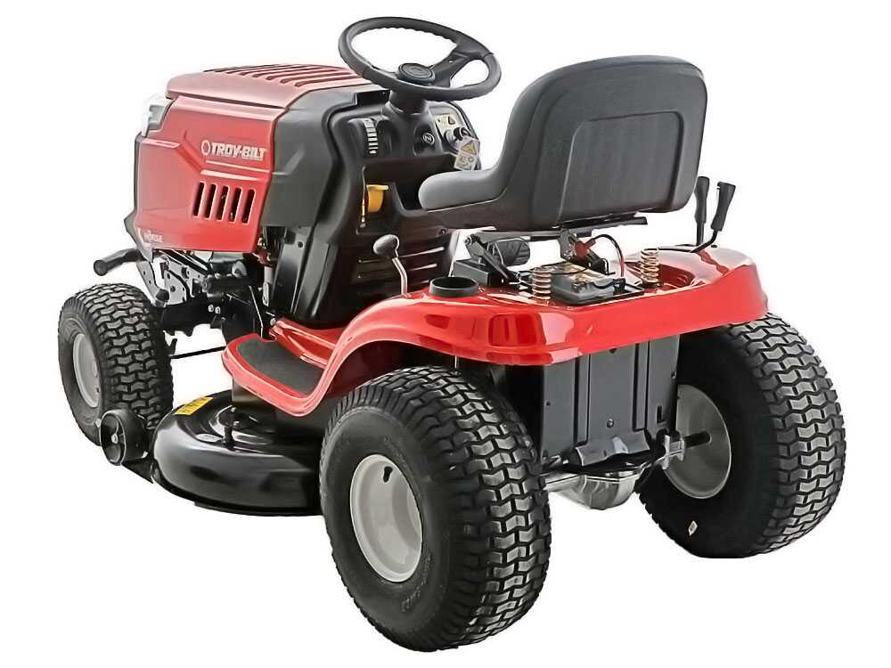 Troy-Bilt, MTD Horse 107T-S AutoDrive oldalkidobós mulcsozós 2 hengeres fűnyíró traktor 107 cm, 11,4 kW
