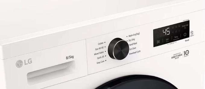 LG W4X1085NWK mosó-szárítógép, 8/5 kg, inverter motor, 60x59x85 cm