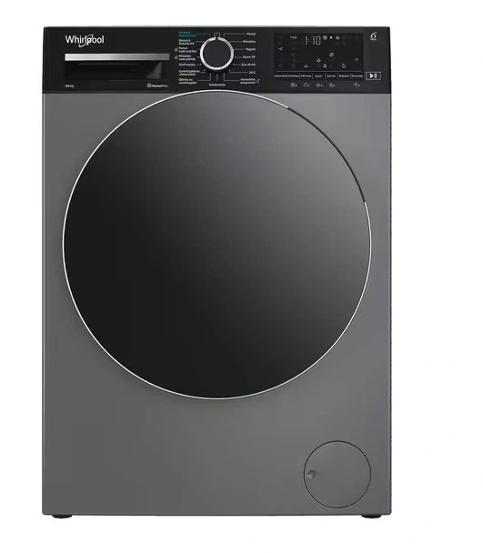 Whirlpool WAD 9636 WBC HU mosó-szárítógép, 9/6 kg, inverter motor, gőz, Wifi, 60x57x84.5 cm, antracitszürke szín