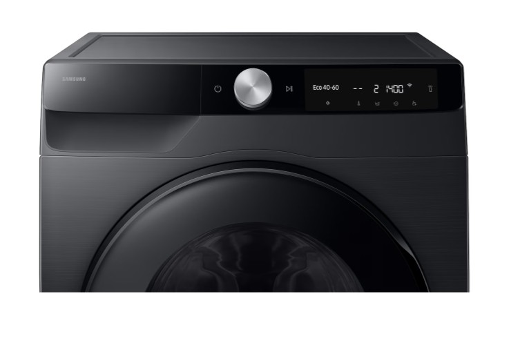 Samsung WD90DG6G94BBU4 mosó-szárítógép, 9/5 kg, inverter motor, gőz, Wifi, 60x49x85 cm, fekete szín