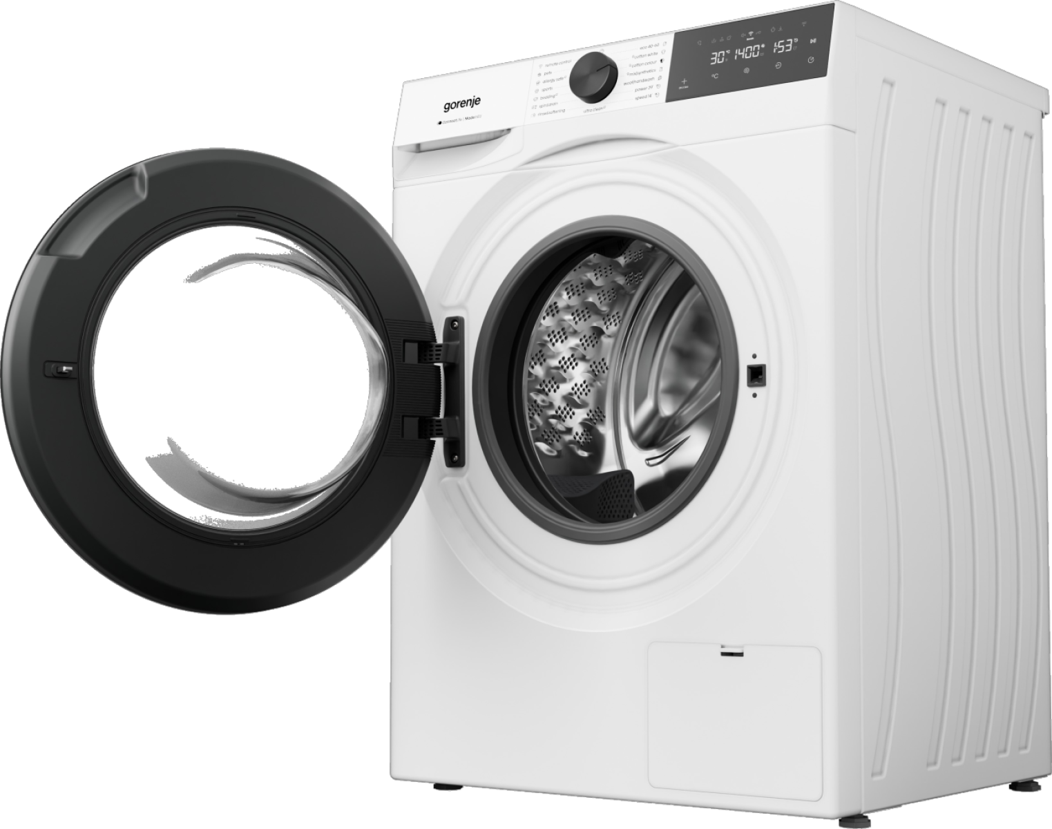 Gorenje WG484A31 elöltöltős mosógép, 8 kg, 1400 fordulat, gőz, Wifi, 60x54x85 cm