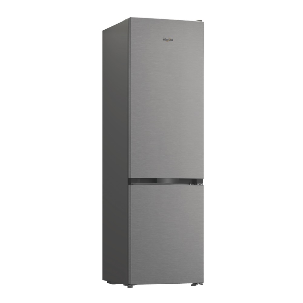 Whirlpool WHK 22412 X5EA Total No Frost alulfagyasztós kombinált hűtőszekrény, 297/118L, 59.5x67.3x203.5 cm, inox szín