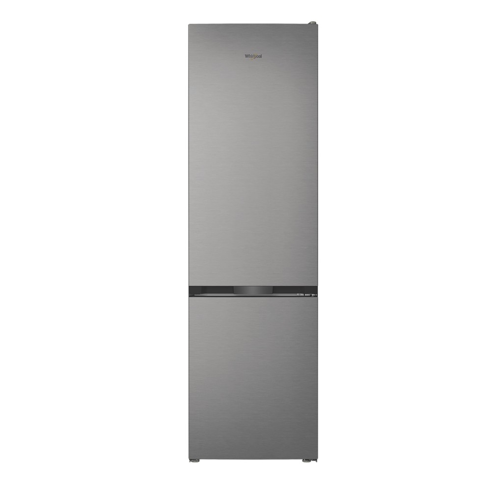 Whirlpool WHK 22412 X5EA Total No Frost alulfagyasztós kombinált hűtőszekrény, 297/118L, 59.5x67.3x203.5 cm, inox szín