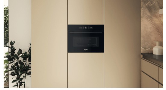 Whirlpool WMW54HMB beépíthető mikrohullámú sütő, 40L, 900W, 59.5x56x45.5 cm, fekete szín 