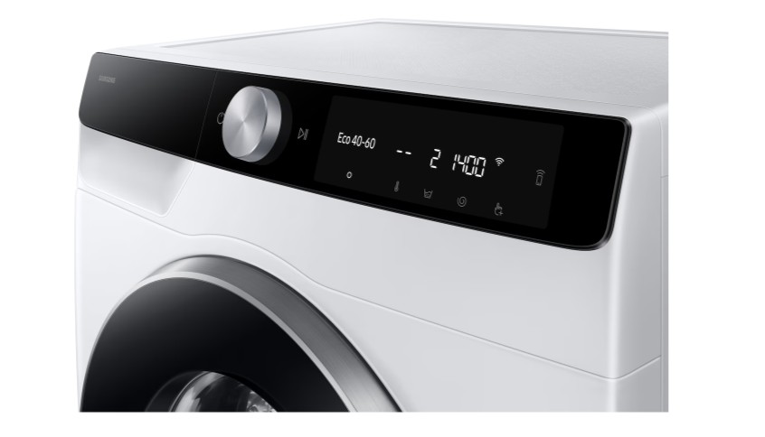 Samsung WW90DG6G94LKU4 elöltöltős mosógép, 9 kg, Wifi, inverter motor, 60x48x85 cm