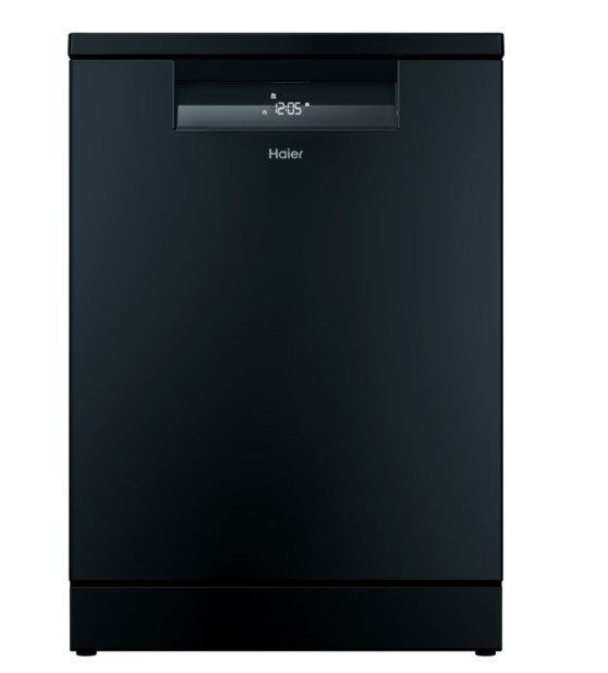 Haier XF 4A4M4PB mosogatógép, 14 teríték, inverter motor, 3 kosár, Wifi, automatikus ajtónyitás, 59.7x59.8x85 cm, fekete szín