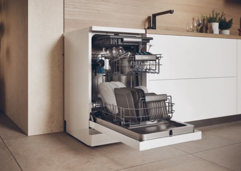 Haier XF1C3TB1FW mosogatógép, 11 teríték, inverter motor, 3 kosár, Wifi, automatikus ajtónyitás, 44.8x60.5x84.6 cm