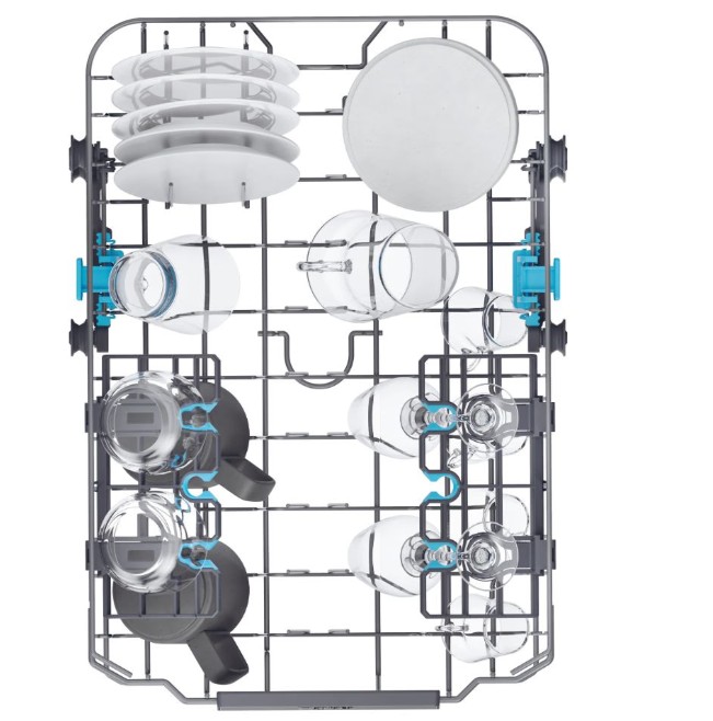 Haier XF1C3TB1FW mosogatógép, 11 teríték, inverter motor, 3 kosár, Wifi, automatikus ajtónyitás, 44.8x60.5x84.6 cm