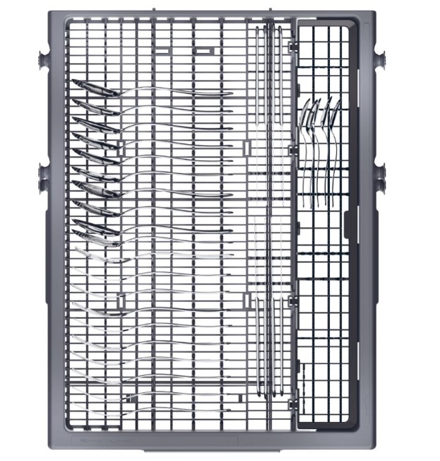 Haier XF1C3TB1FX mosogatógép, 11 teríték, Wifi, inverter motor, 3 kosár, automatikus ajtónyitás, 44.8x60.5x84.6 cm, inox