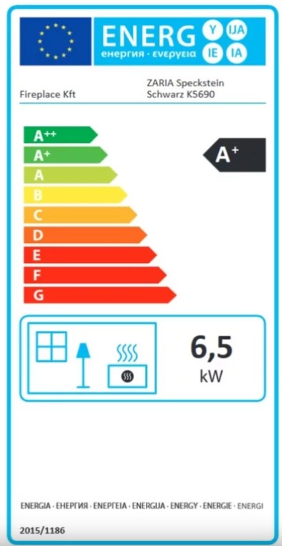 Zaria Speckstein kandalló zsírkő borítással, 6kW