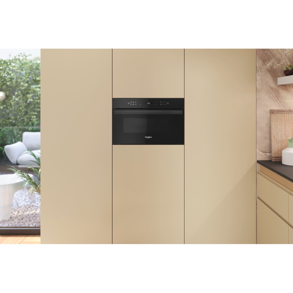Whirlpool AMW 6440 FB beépíthető mikrohullámú sütő, 31L, 1000W, 59.5x46.8x38.5 cm, fekete szín 