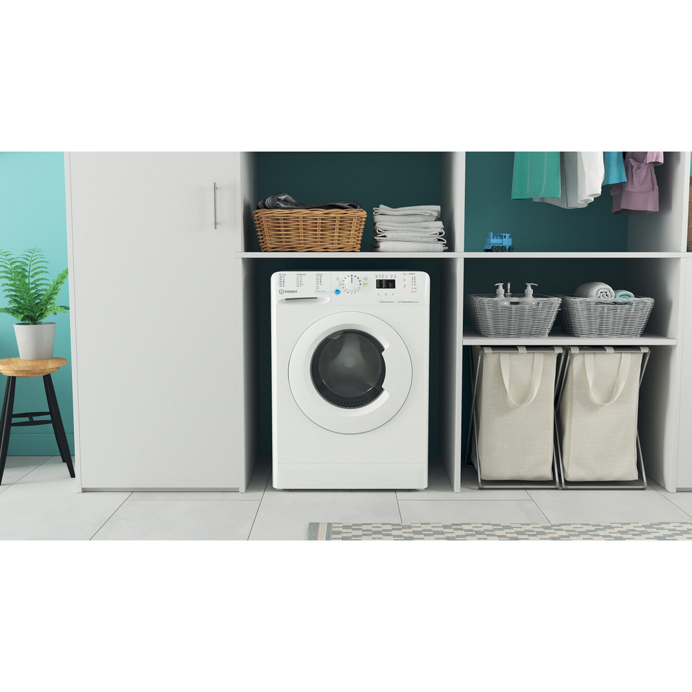 Indesit BWSA 61294 W EU N elöltöltős mosógép, 6 kg, inverter motor, 59.5x42.5x85 cm