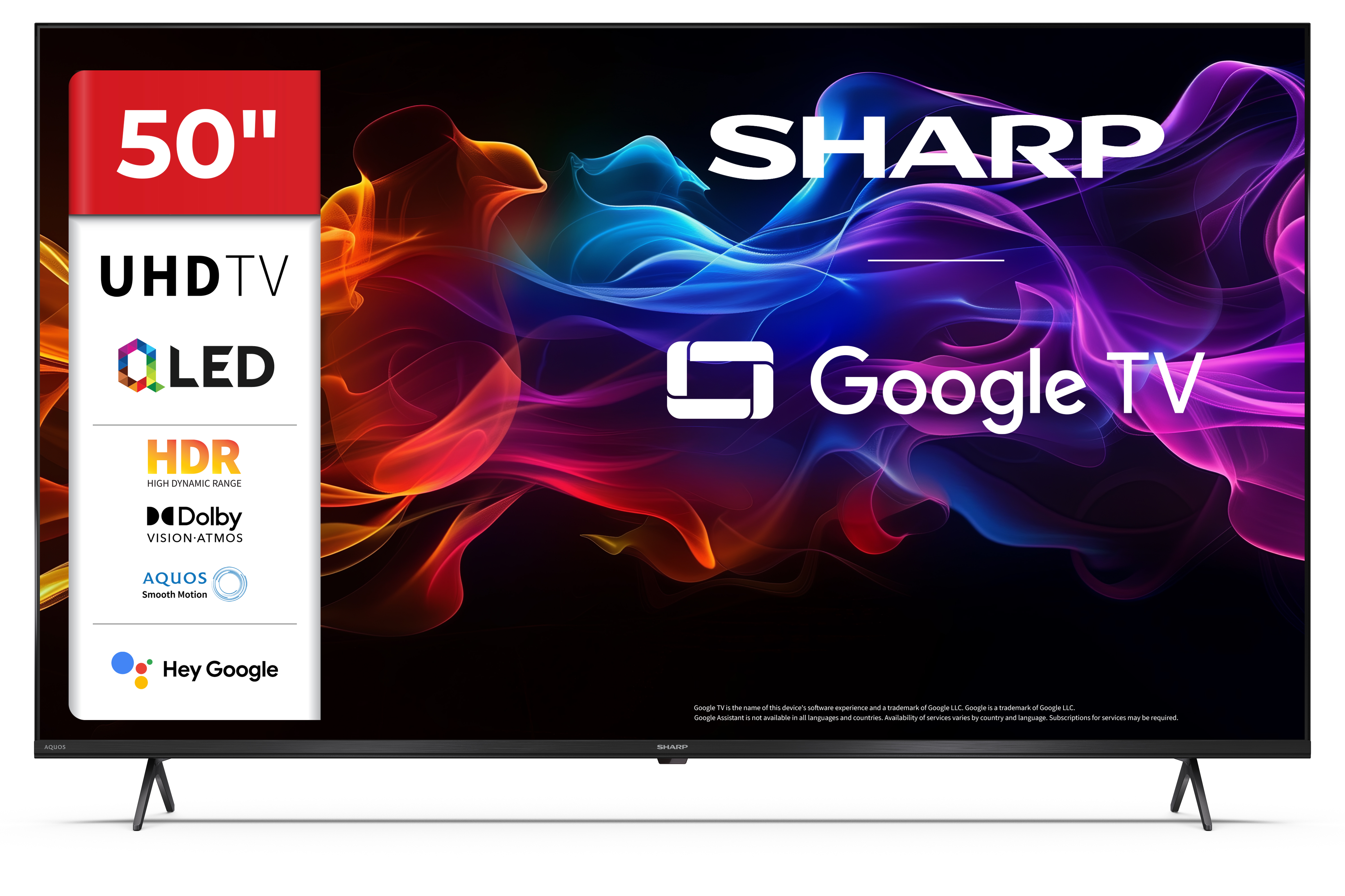 Sharp 50HP5265E 4K UHD Smart QLED TV, 50", 127 cm 