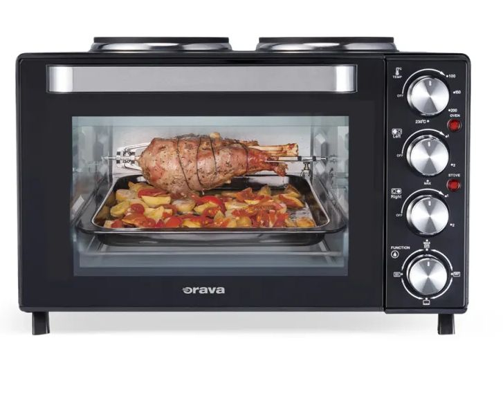 Orava ELEKTRAX48 48L mini sütő 2db főzőlappal
