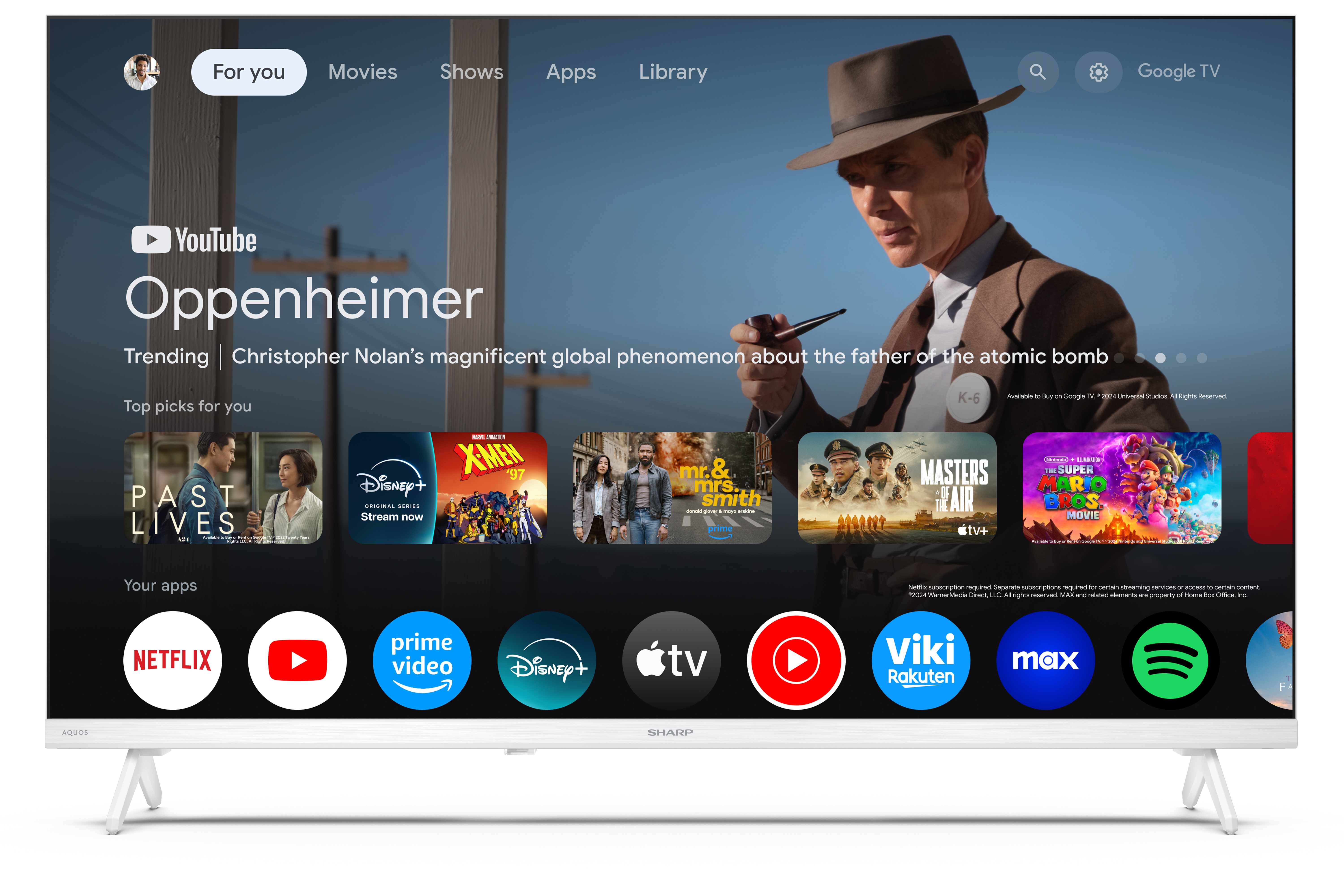 Sharp 32HF2265EW HD Ready Smart LED TV, 32", 81.28 cm 
