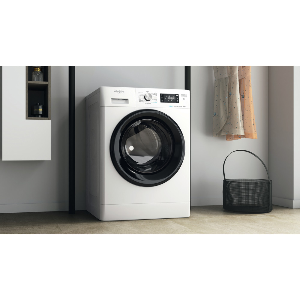 Whirlpool FFB 8458 BV EE elöltöltős mosógép, 8 kg, inverter motor, gőz, 59.5x63x84.5 cm