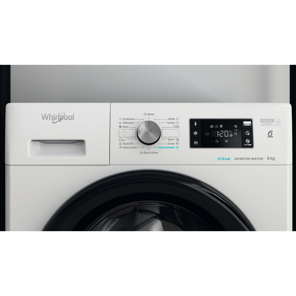 Whirlpool FFB 8458 BV EE elöltöltős mosógép, 8 kg, inverter motor, gőz, 59.5x63x84.5 cm