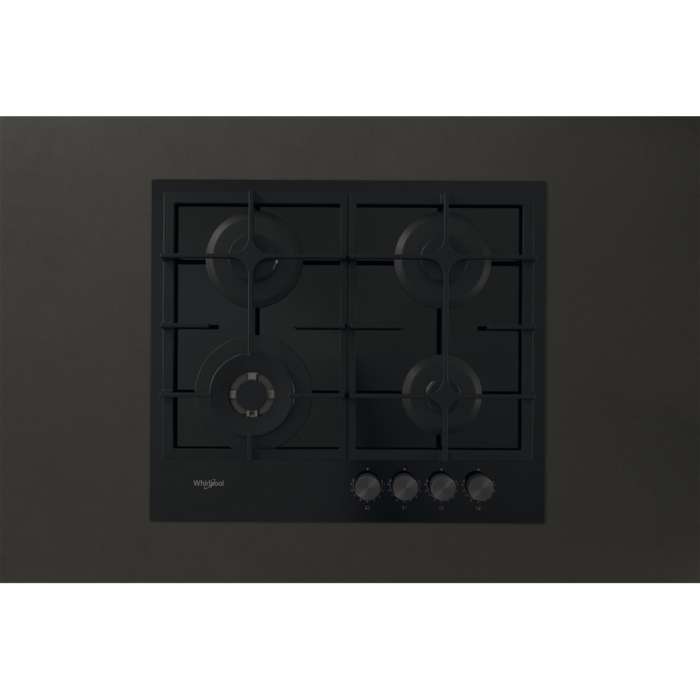 Whirlpool GOFL 629/NB1 beépíthető gáz főzőlap, 59x51x4.9 cm, fekete szín, wok égőfej 