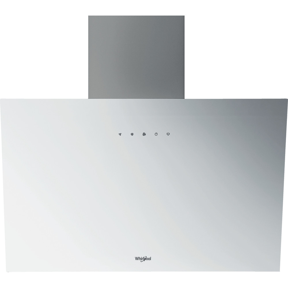 Whirlpool WHVP 62F LT W beépíthető falra szerelhető döntött kürtös konyhai elszívó, 59.8x19.2x71 cm, fehér szín 
