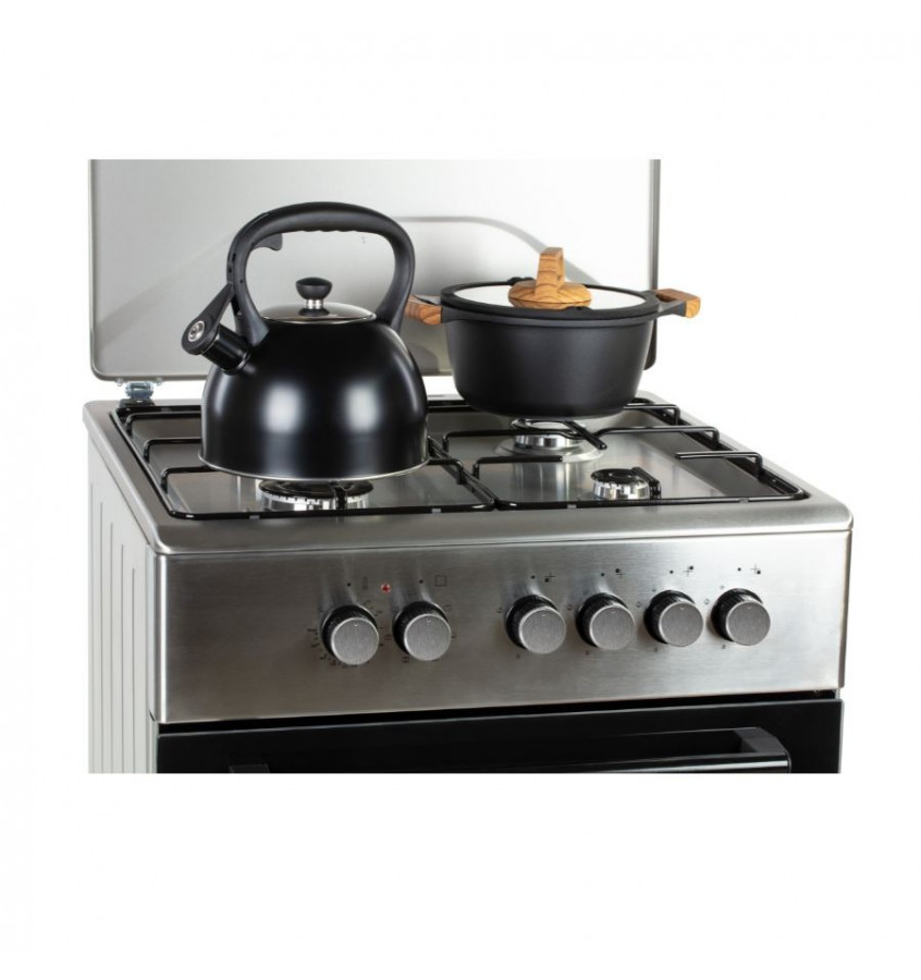 MPM MPM-66-KGM-11 kombinált tűzhely, 70L, 60x60x85 cm, inox szín 