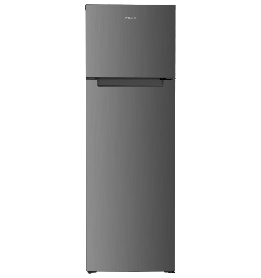 MPM MPM-249-CZ-50 felülfagyasztós kombinált hűtőszekrény, 198/50L, 55x58x165.5 cm, sötét inox szín 