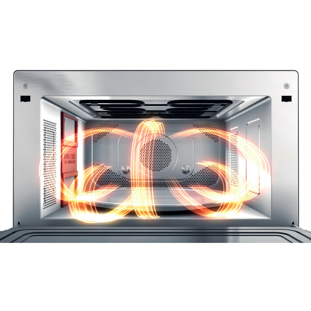 Whirlpool MWSC 9133 SX mikrohullámú sütő, 33L, 1000W, inox szín