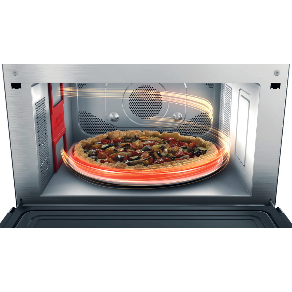 Whirlpool MWSC 9133 SX mikrohullámú sütő, 33L, 1000W, inox szín