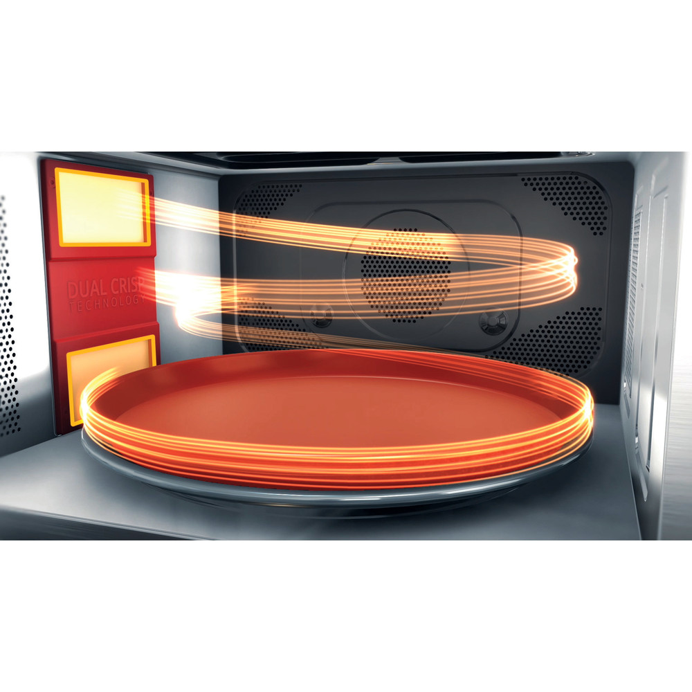 Whirlpool MWSC 9133 SX mikrohullámú sütő, 33L, 1000W, inox szín