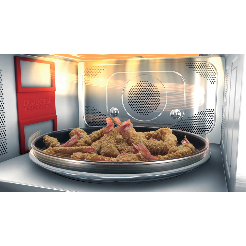 Whirlpool MWSC 9133 SX mikrohullámú sütő, 33L, 1000W, inox szín