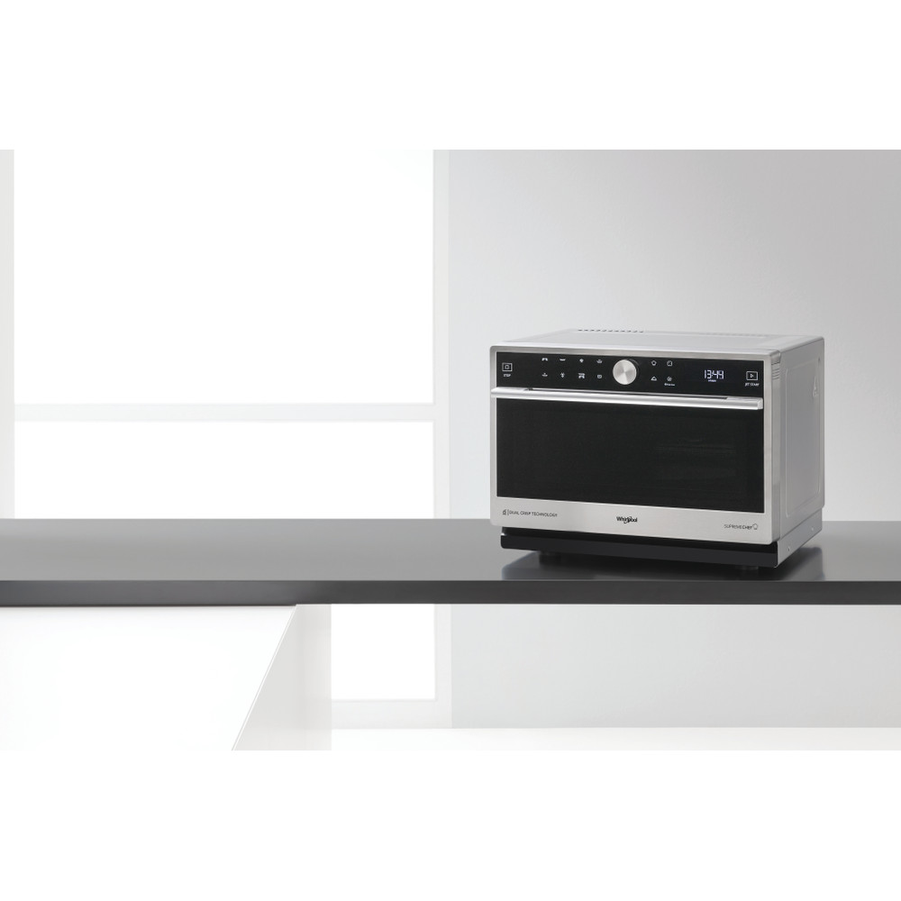 Whirlpool MWSC 9133 SX mikrohullámú sütő, 33L, 1000W, inox szín