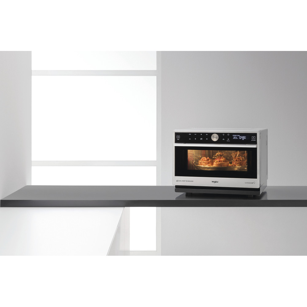 Whirlpool MWSC 9133 SX mikrohullámú sütő, 33L, 1000W, inox szín