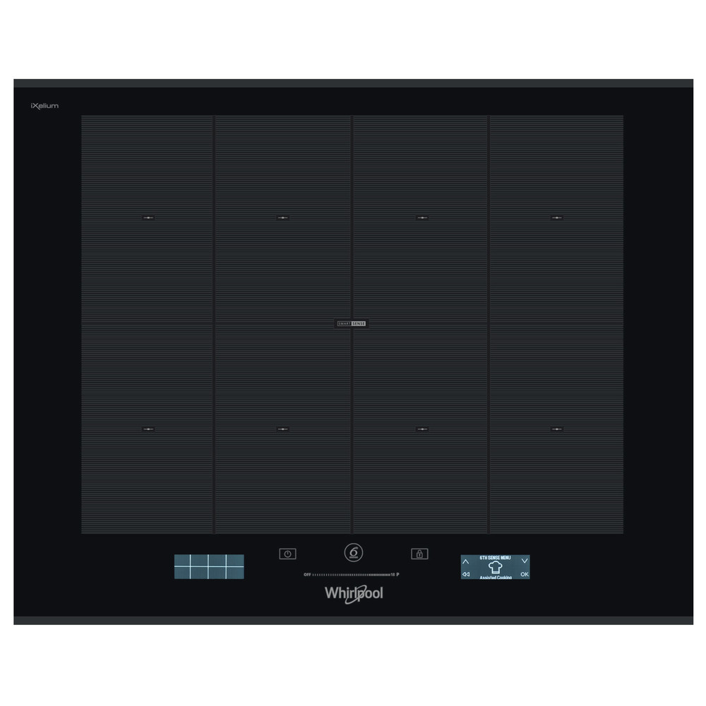 Whirlpool SMP 658C/BT/IXL beépíthető indukciós kerámialap, 65x51x5.4 cm, fekete szín