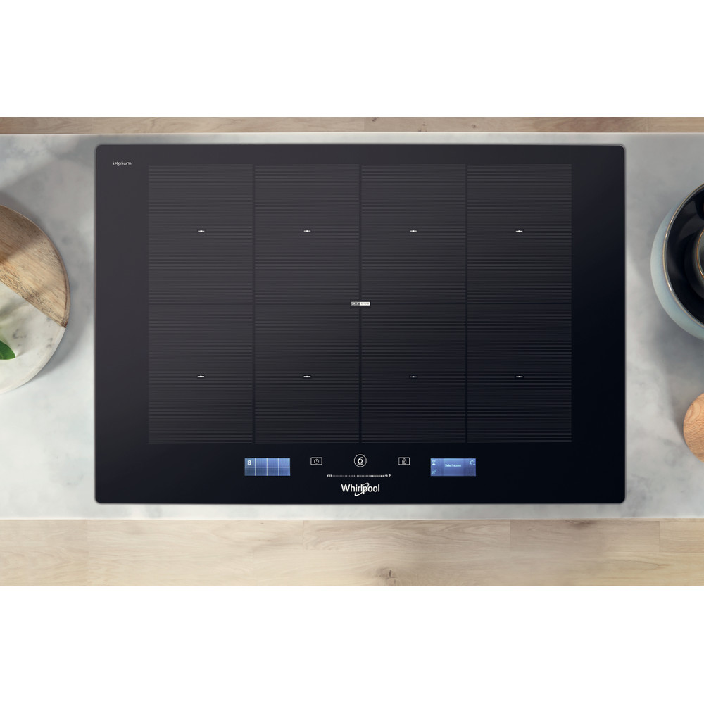 Whirlpool SMP 778 C/NE/IXL beépíthető indukciós kerámialap, 77x51x5.7 cm, fekete szín 