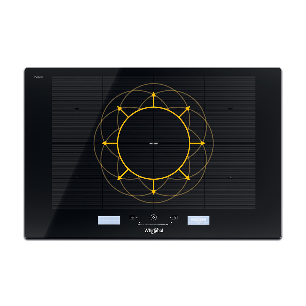 Whirlpool SMP 778 C/NE/IXL beépíthető indukciós kerámialap, 77x51x5.7 cm, fekete szín 