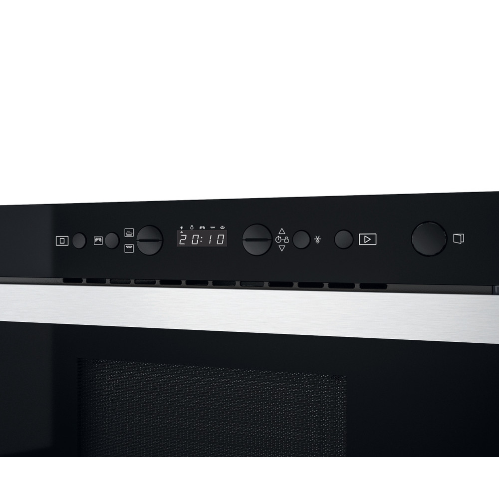 Whirlpool W9 MN840 IXL beépíthető mikrohullámú sütő, 750W, 22L, 59.5x32x38.2 cm, inox szín